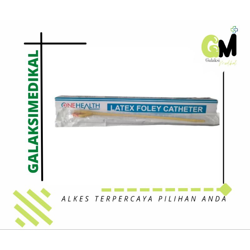 Foley kateter 16Fr onehealth  / selang urin kateter no 16/ selang urine nomor 16