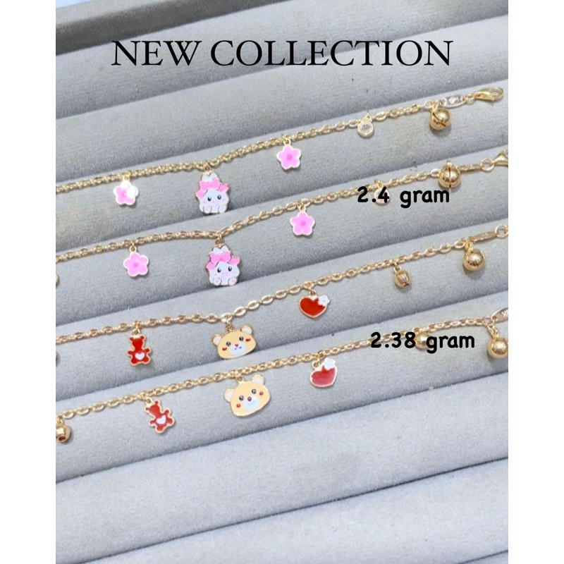 Gelang Emas Anak rantai mainan kadar 8k
