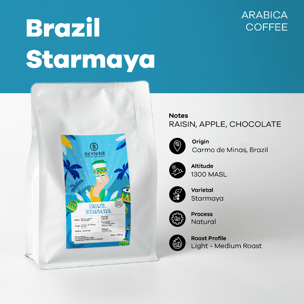 

KOPI ARABIKA BRAZIL STARMAYA ROASTED BEANS