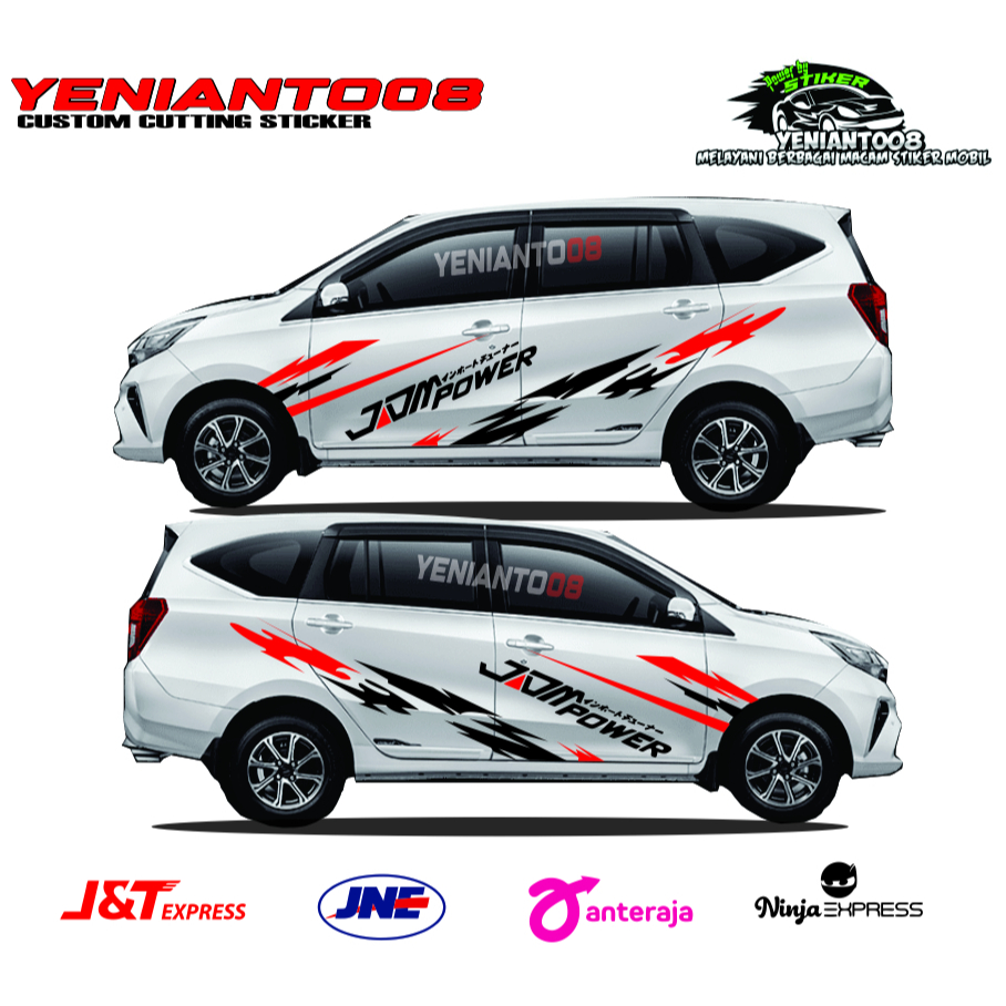 STIKER STICKER CUTTING STIKER MOBIL DAIHATSU SIGRA TOYOTA CALYA CUTTING LIST MOBIL SIGRA CALYA KEREN