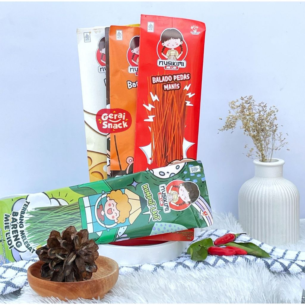 

Mie Lidi Nusikimi Jajanan Jadoel Viral 20g x 5Pcs
