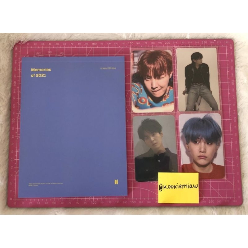 pc photocard yoongi vinyl suga vinyl her sunyun rambut biru bundle bts only