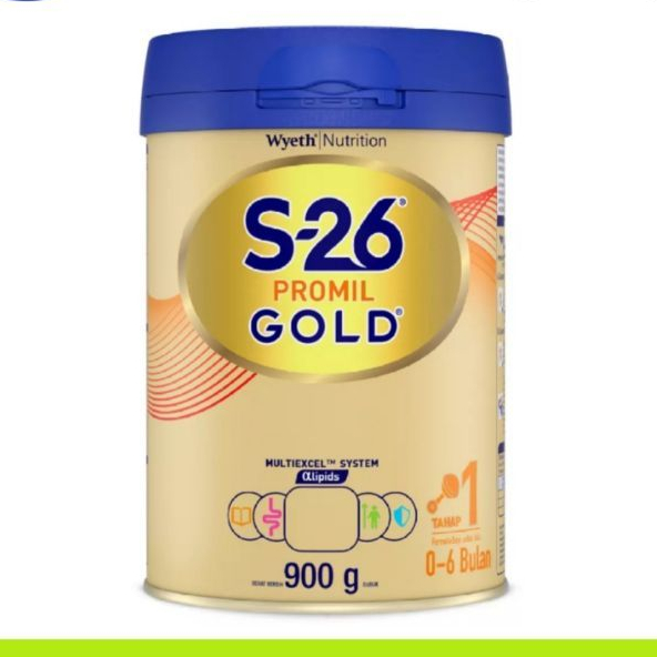 S26 Promil Gold Tahap 1 900gr (0-6 Bulan) - Susu Bayi