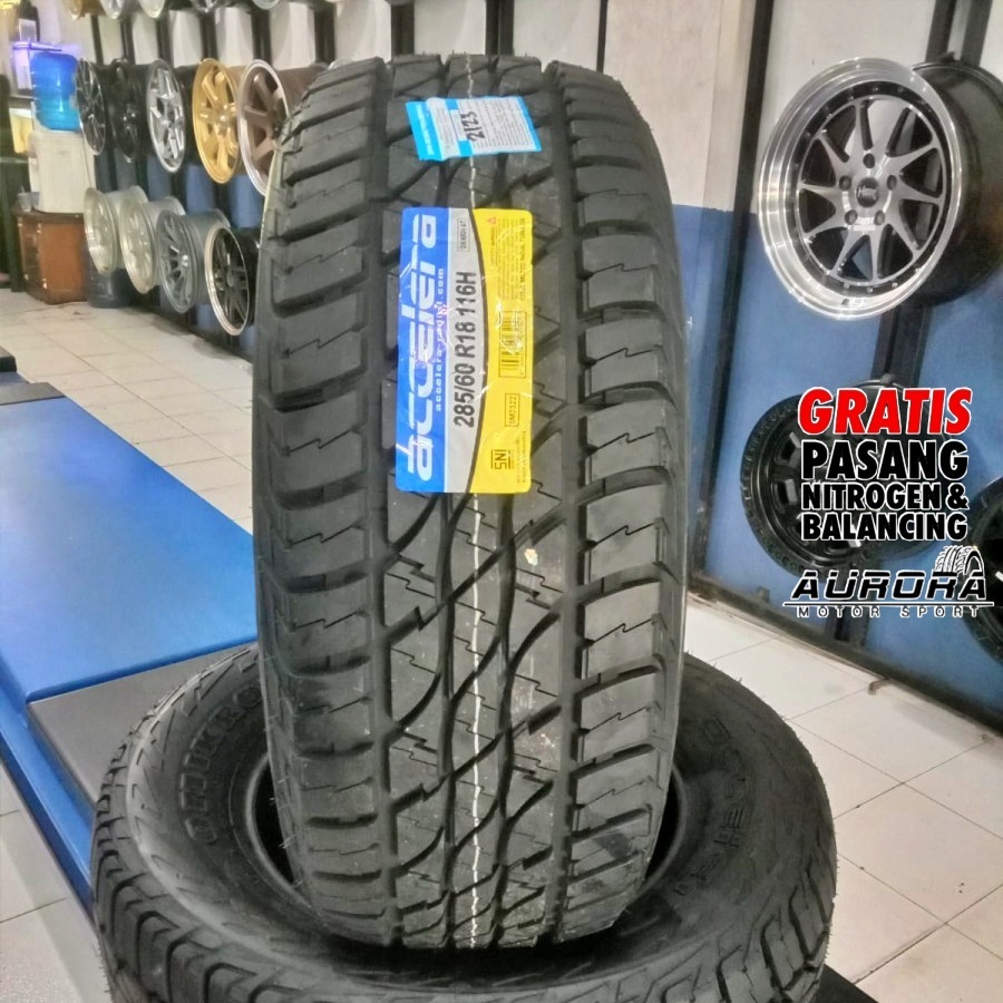 Ban mobil semi off road ring 18 Accelera Omikron A/T 285/60 R18 pajero fortuner triton hilux ranger