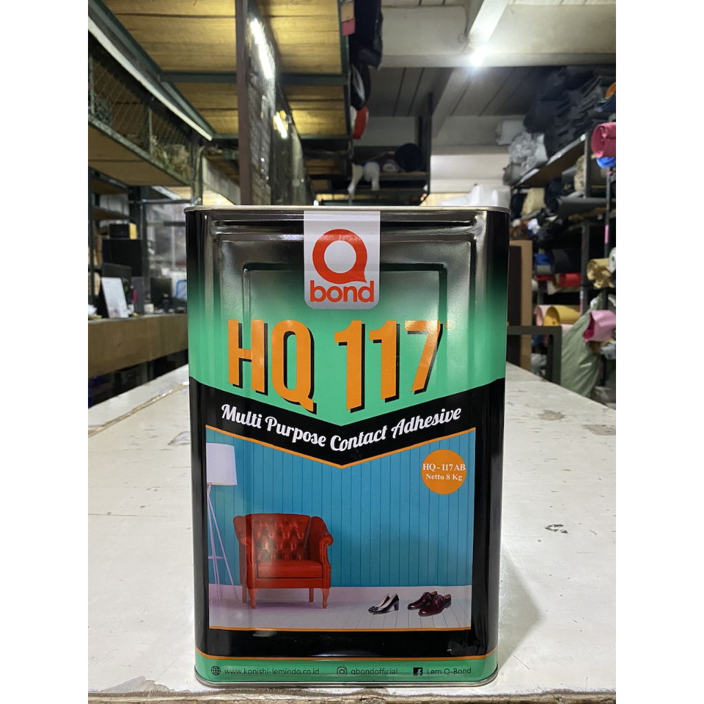 Lem QBond HQ 117 8kg Kayu Triplek HPL PVC Kain Karet