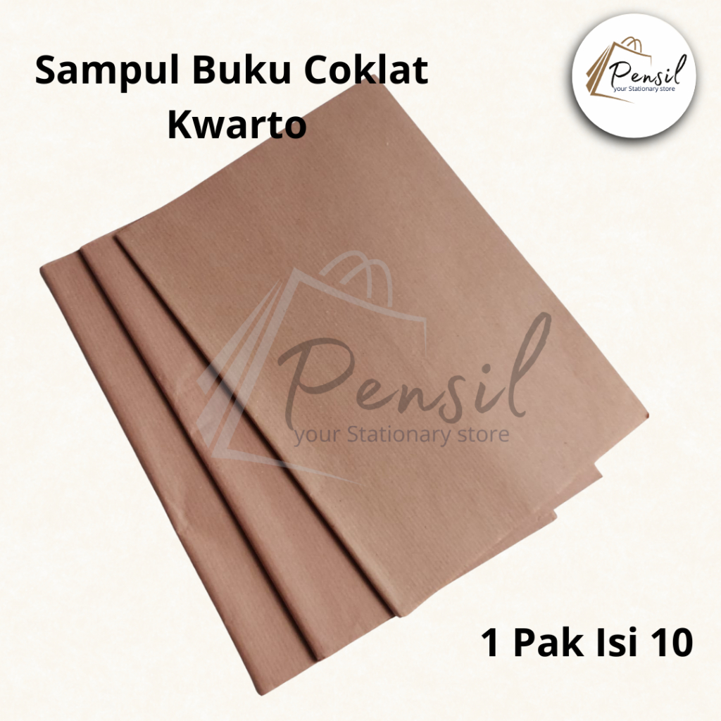 

Sampul Buku Coklat Polos Ukuran Kwarto (1 Pak Isi 10)