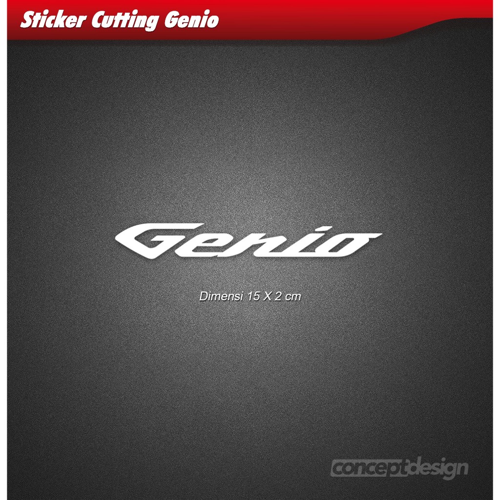 Sticker Cutting Honda Genio