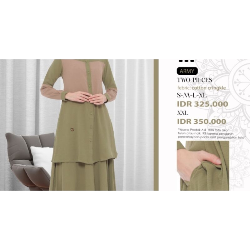 Setelan Endomoda Naura army