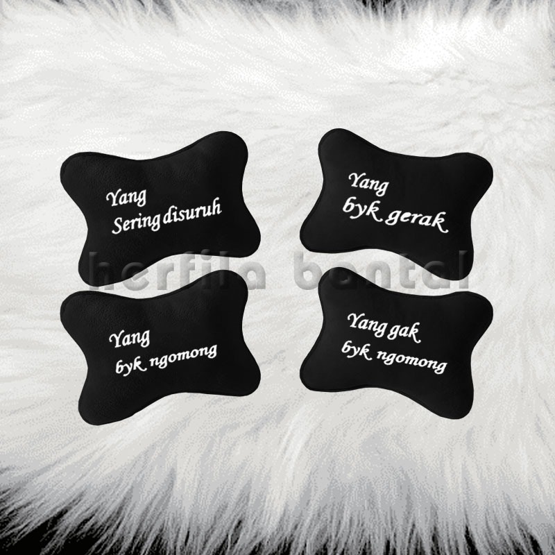 bantal mobil custom bantal headrest mobil custom nama bantal kursi gaming custom