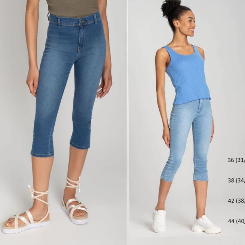 Pageone capri celana 7/8 wanita soft jeans (Defect)