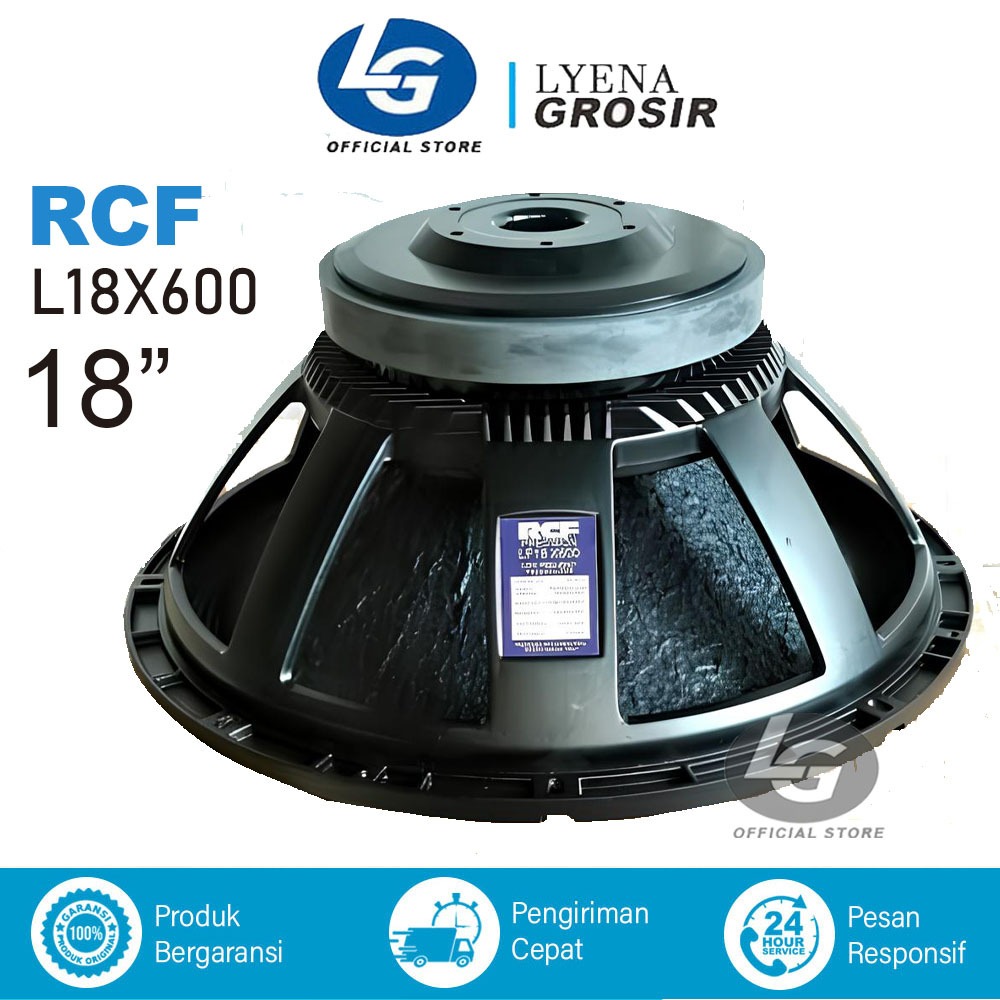 SPEAKER KOMPONEN RCF 18 INCH LF18X600 COIL 4.5 INCH PALET
