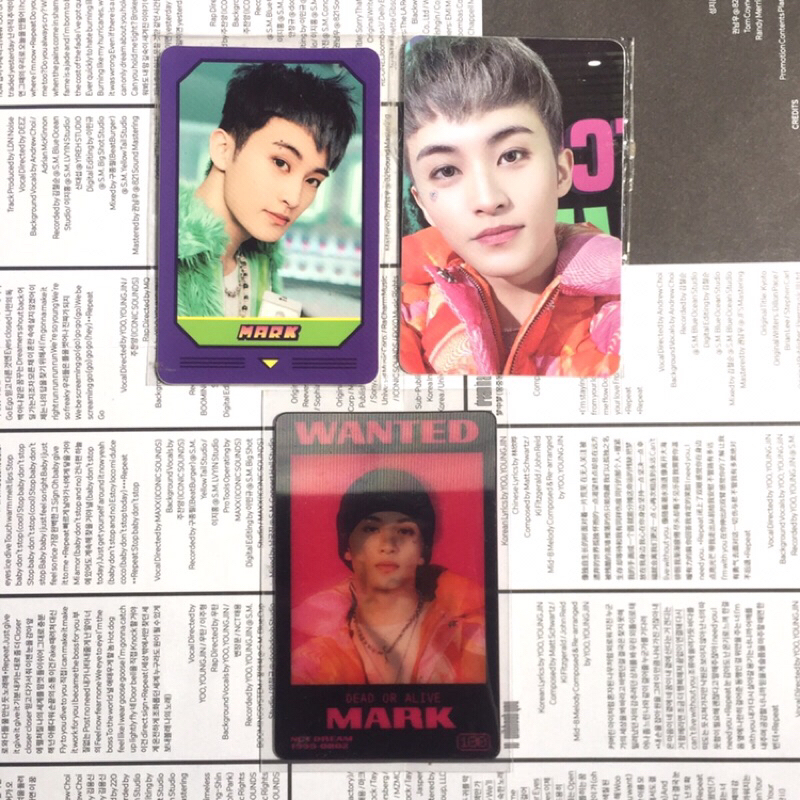 pc photocard stiker lenti glitch mode glitch ver mark lee nct dream