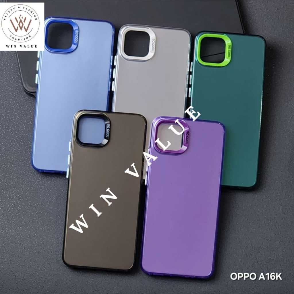 Case Oppo A16K Oppo A16E Case HYBRID IMD Color Plate Hologram SO COOL Case Oppo A16K Oppo A16E - WV