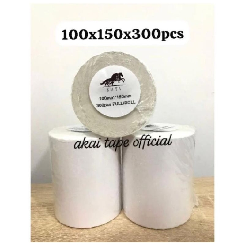 

Label thermal kuya roll 100mm x 150mm x 300pcs