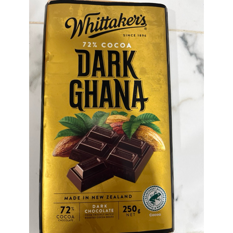 

Whittaker's Dark Ghana Chocolate Bar Coklat Impor