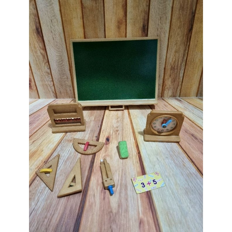 sylvanian school acc set rare