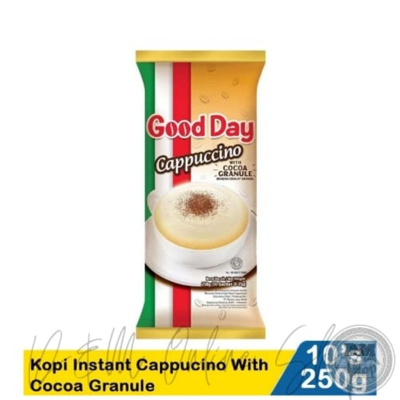 

Good Day Cappucino Kemasan Bag 10's @25gr