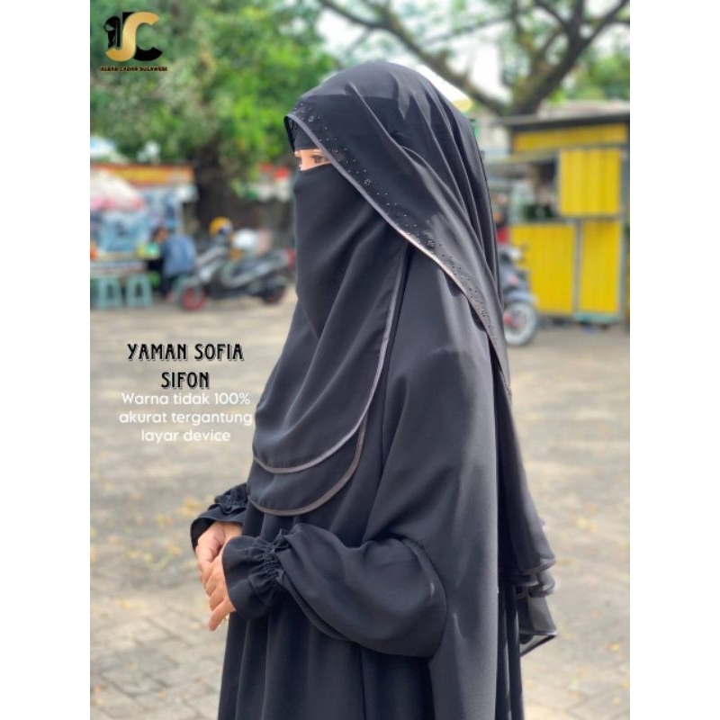 Niqab sofia Niqab cantik-Cadar Niqab Niqab pesta-Niqab sifon silky by JCS