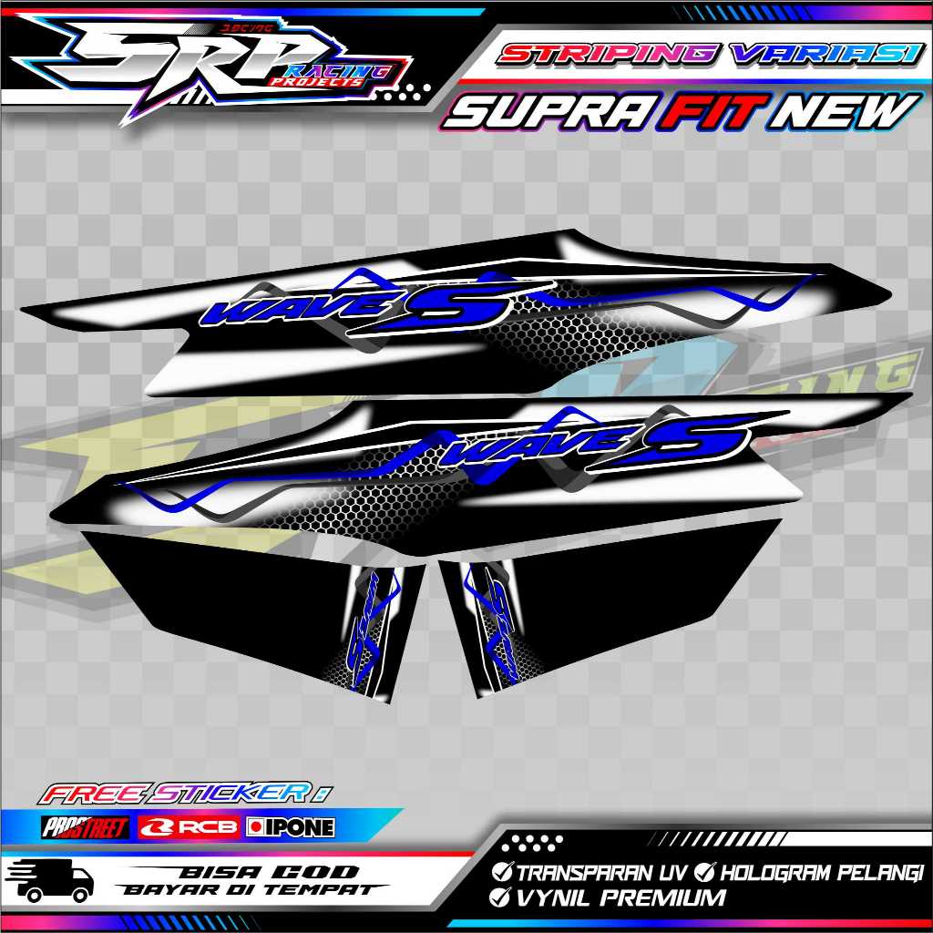 STRIPING VARIASI HONDA SUPRA FIT NEW / STICKER LIST VARIASI MOTOR SUPRA FIT NEW