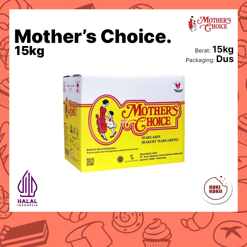 

Mentega Mother Choice 15kg | Margarin Mother's Choice margarine 15 kg (1 dus)