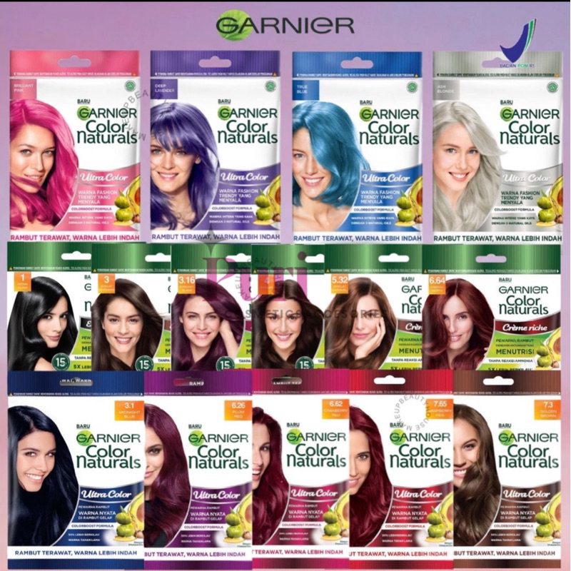 Garnier Ultra Color Naturals Sachet Semir Pewarna Rambut