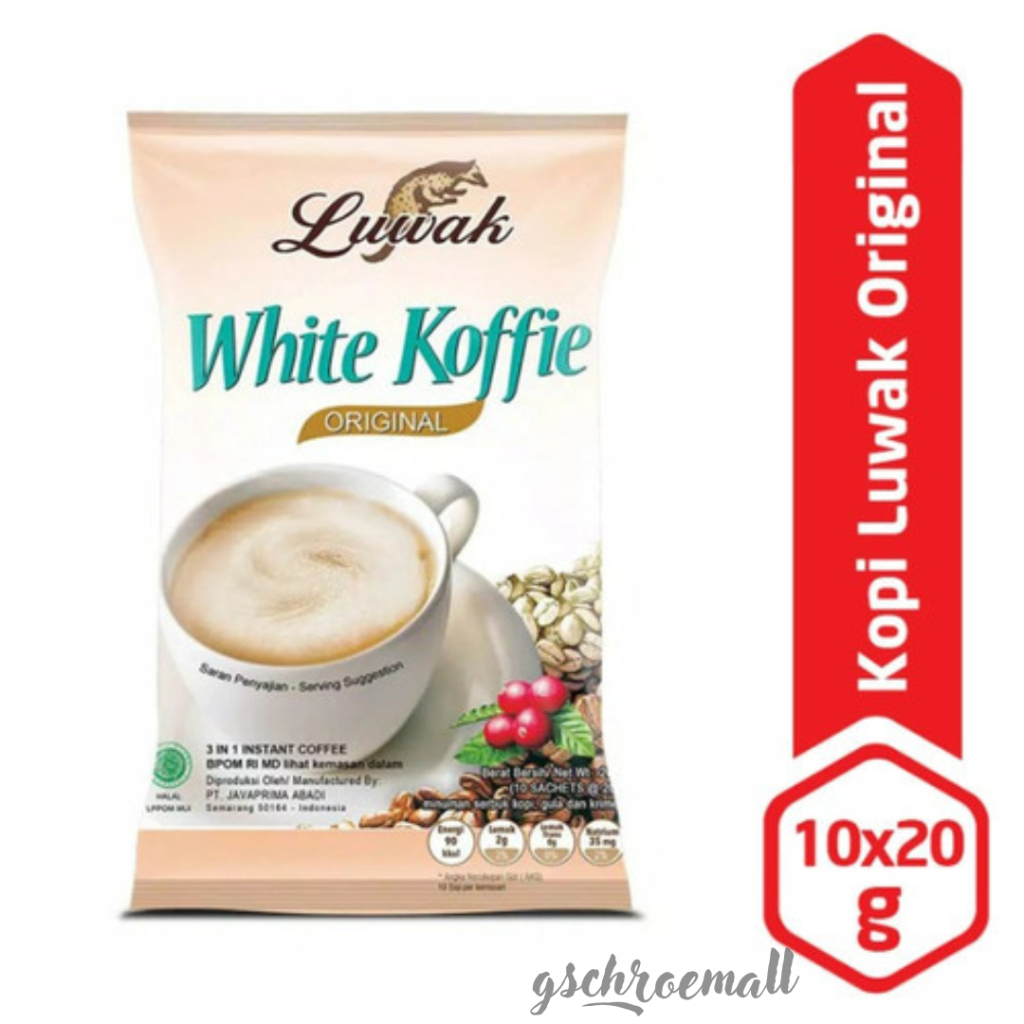 

PROMO SPESIAL TERMURAH|Luwak White Koffie 10 x 20g|LUWAK WHITE KOFFIE ORIGINAL 10 SACHET