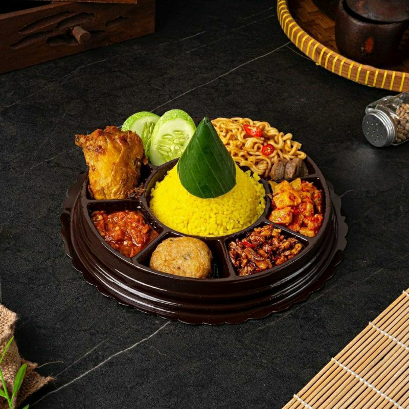 Nasi Tumpeng Mini - Nasi Kuning Tumpeng Siap Saji Khas Bandung - BISA ORDER Dadakan