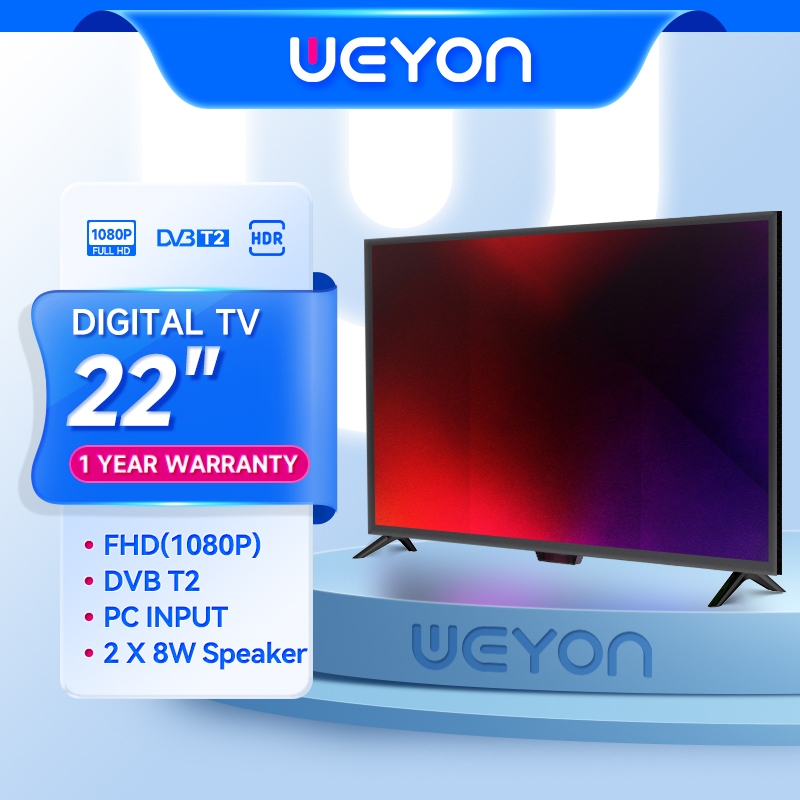 (Promo)Weyon TV Digital 21 Inch TV LED 21 inch 22 inch Digital TV LED FHD Garansi 1 Tahun