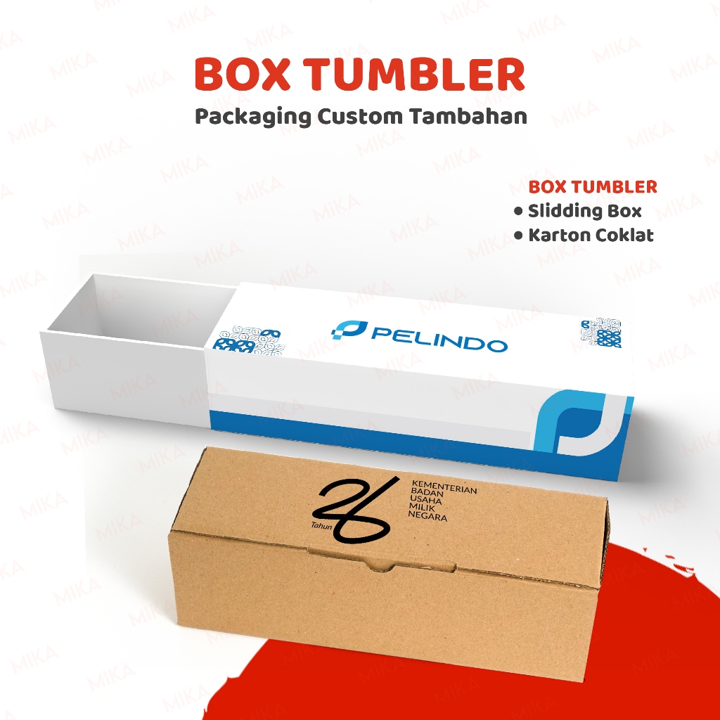 

Gift Box Custom Tumbler Hardbox Print UV Packaing Premium Custom Free Desain