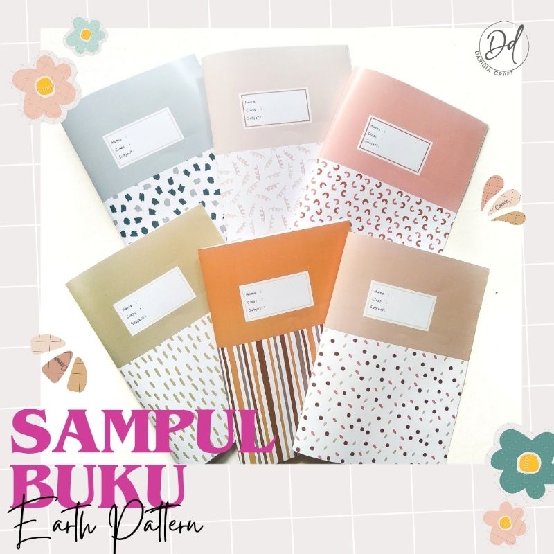 

SAMPUL BUKU AESTHETIC TERMURAH ISI 6 PCS / BOOK COVER MOTIF EARTH TONE