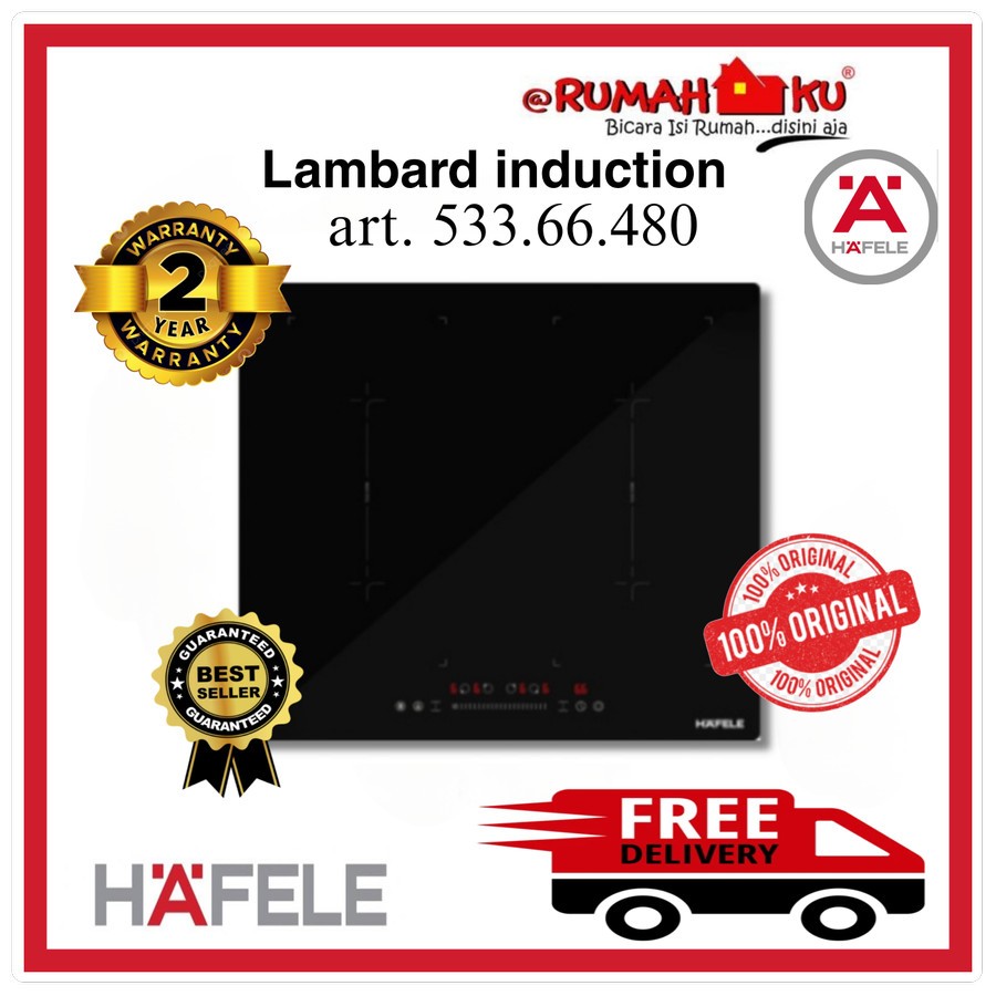 Hafele Built in Induction 4 tungku- Lambard kompor tanam induksi
