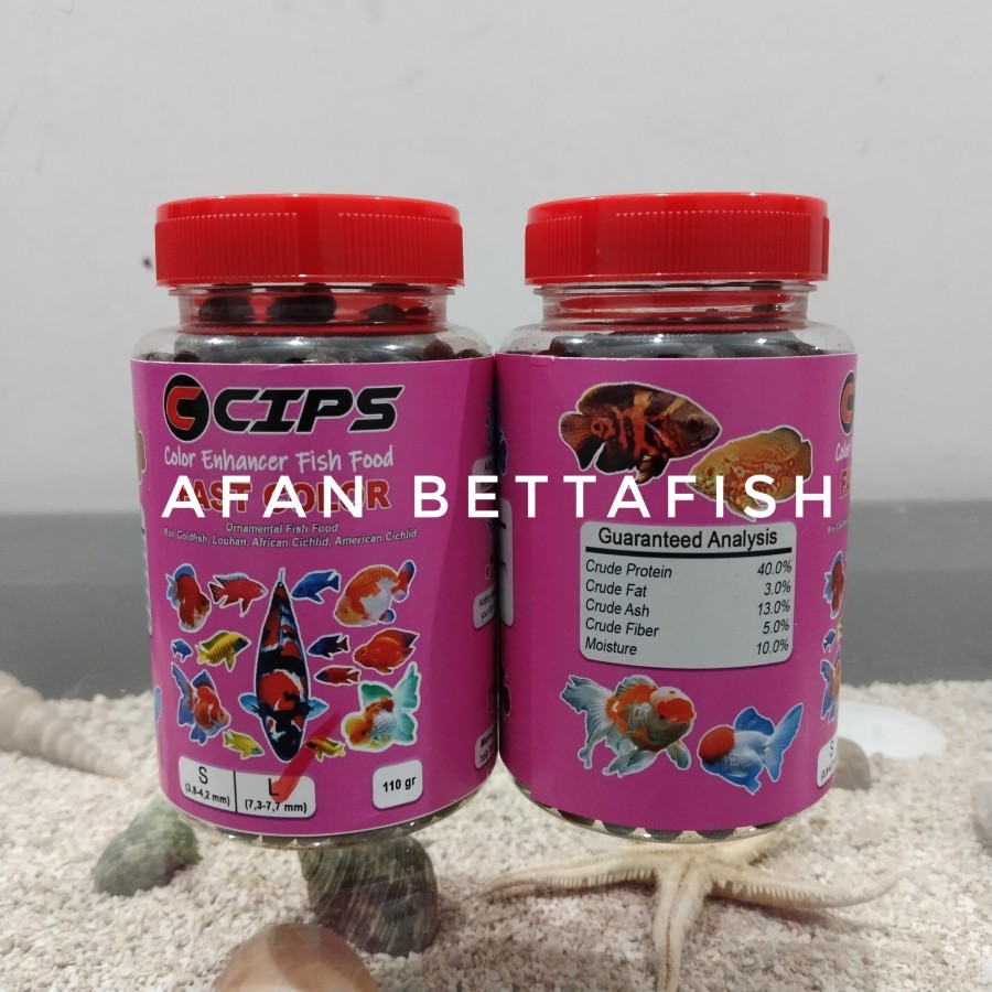 PELET CIPS FAST COLOR SIZE L (7 MM) Pakan Ikan Hias Predator