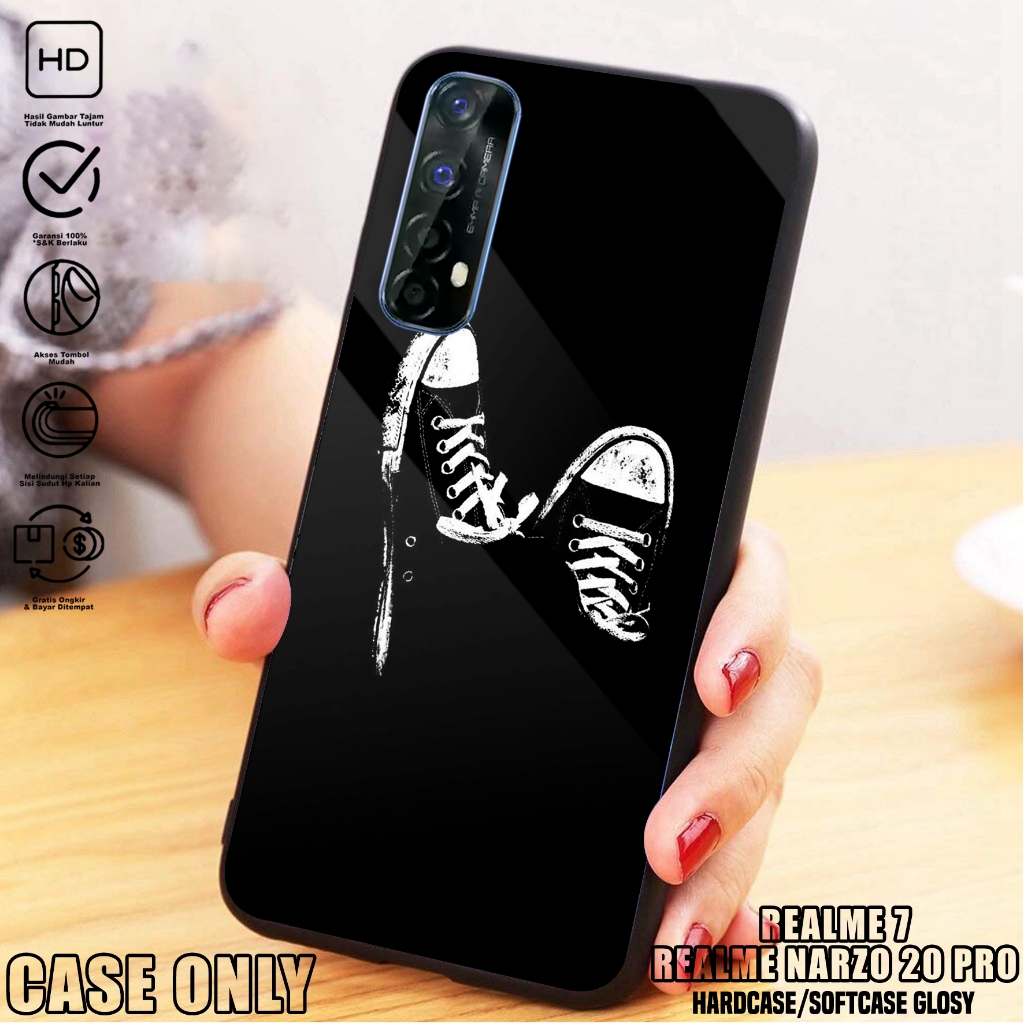 Case REALME 7- Casing REALME 7 [ HITAM ] Silikon REALME 7  - Kesing Hp - Casing Hp  - Case Hp - Case