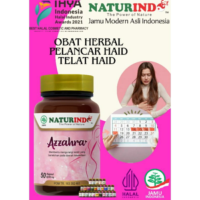 Obat Herbal Mengatasi Terlambat Datang Bulan Keputihan Nyeri Haid Pelancar Haid Azzahra Naturindo fi