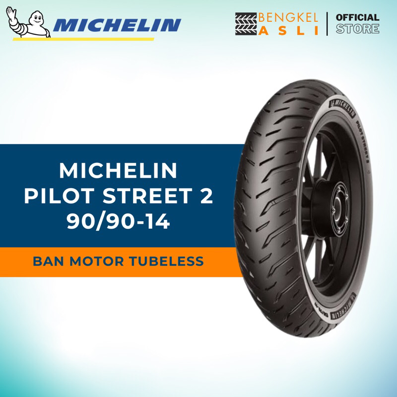 Ban Motor MICHELIN PILOT STREET 2 Ring 14 90/90-14 Tubeless (TL)