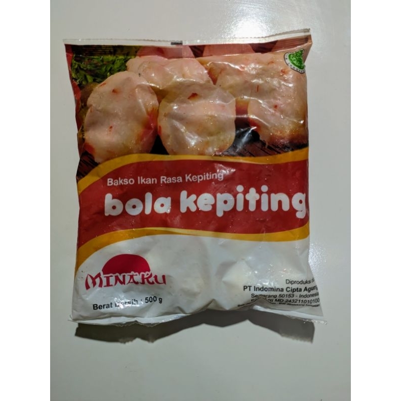 

MINAKU BOLA KEPITING 500GRAM