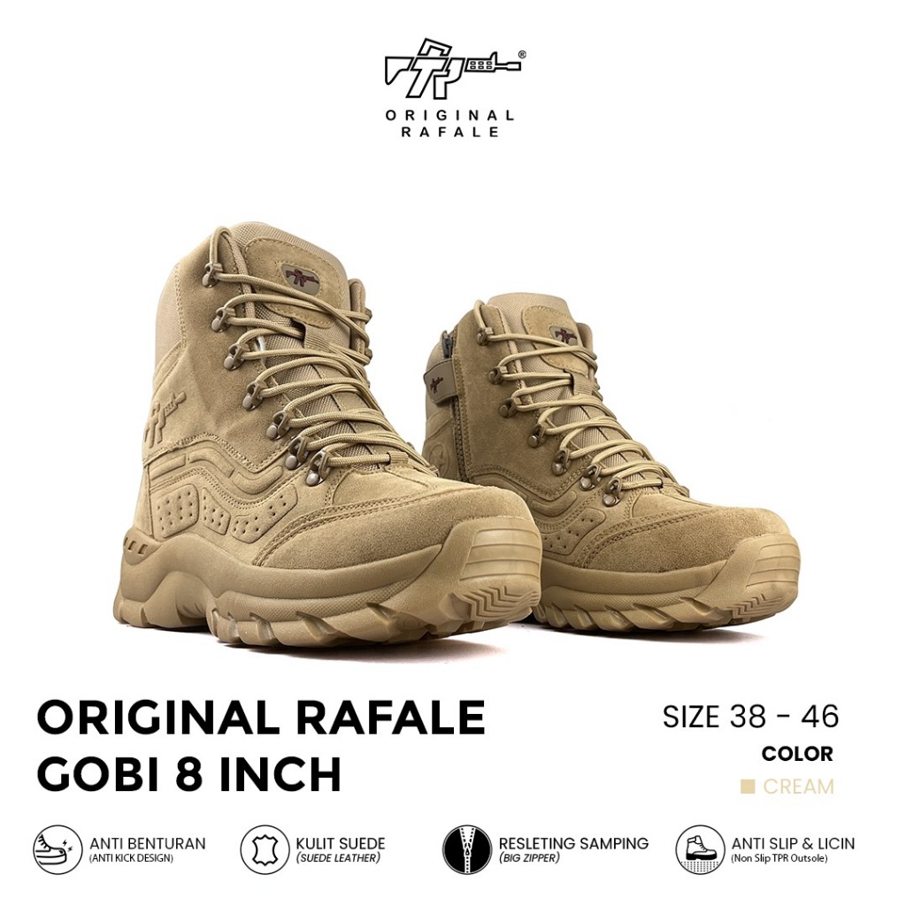 Sepatu Tactical Boots Pria Original Rafale GOBI 8 inci Tactical Boots - Gurun