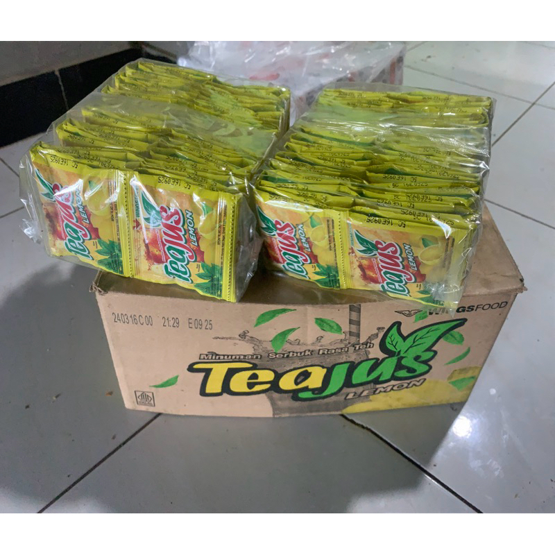 

Tea jus lemon 1 pack 6 renceng 60 sachet