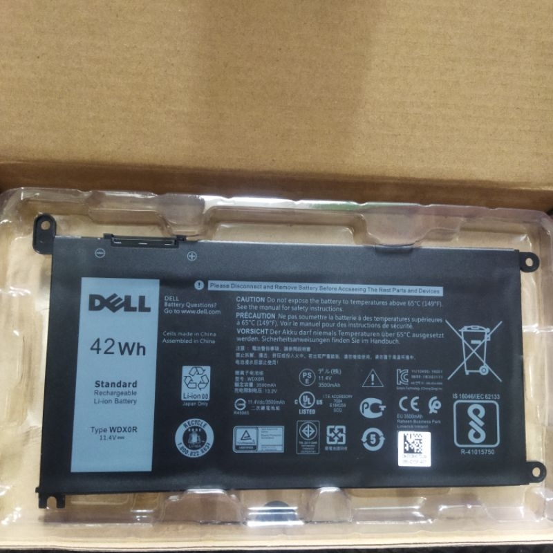 Baterai Batre Dell Inspiron 14 7472 5368 5378 15 5568 7000 WDXOR