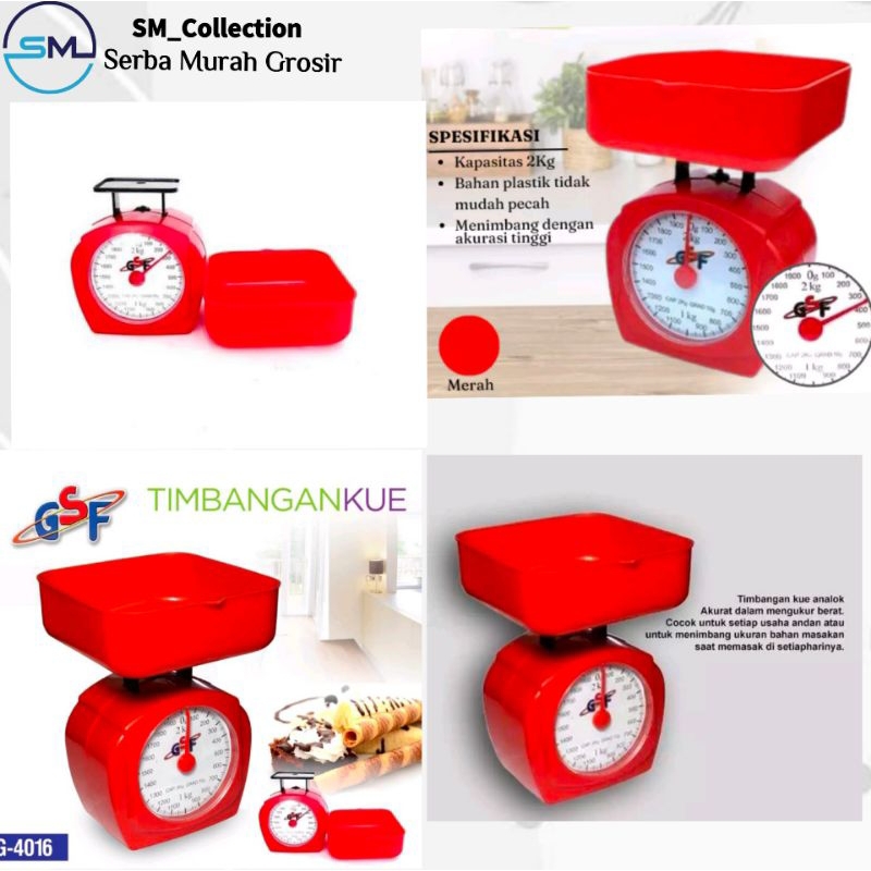 timbangan kue/timbangan dapur/timbangan manual/timbangan kue gsf 2 KG