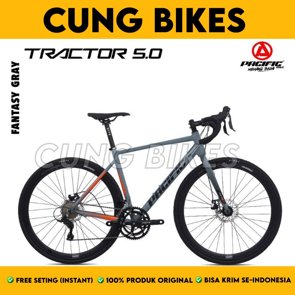 Sepeda Balap PACIFIC Tractor 5.0 Roadbike 700cc Frame Alloy