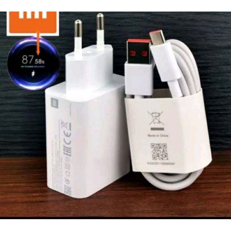ACC - CHARGER ORIGINAL 100% XIAOMI 33W (TYPE C SUPPORT TURBO CHARGER)
