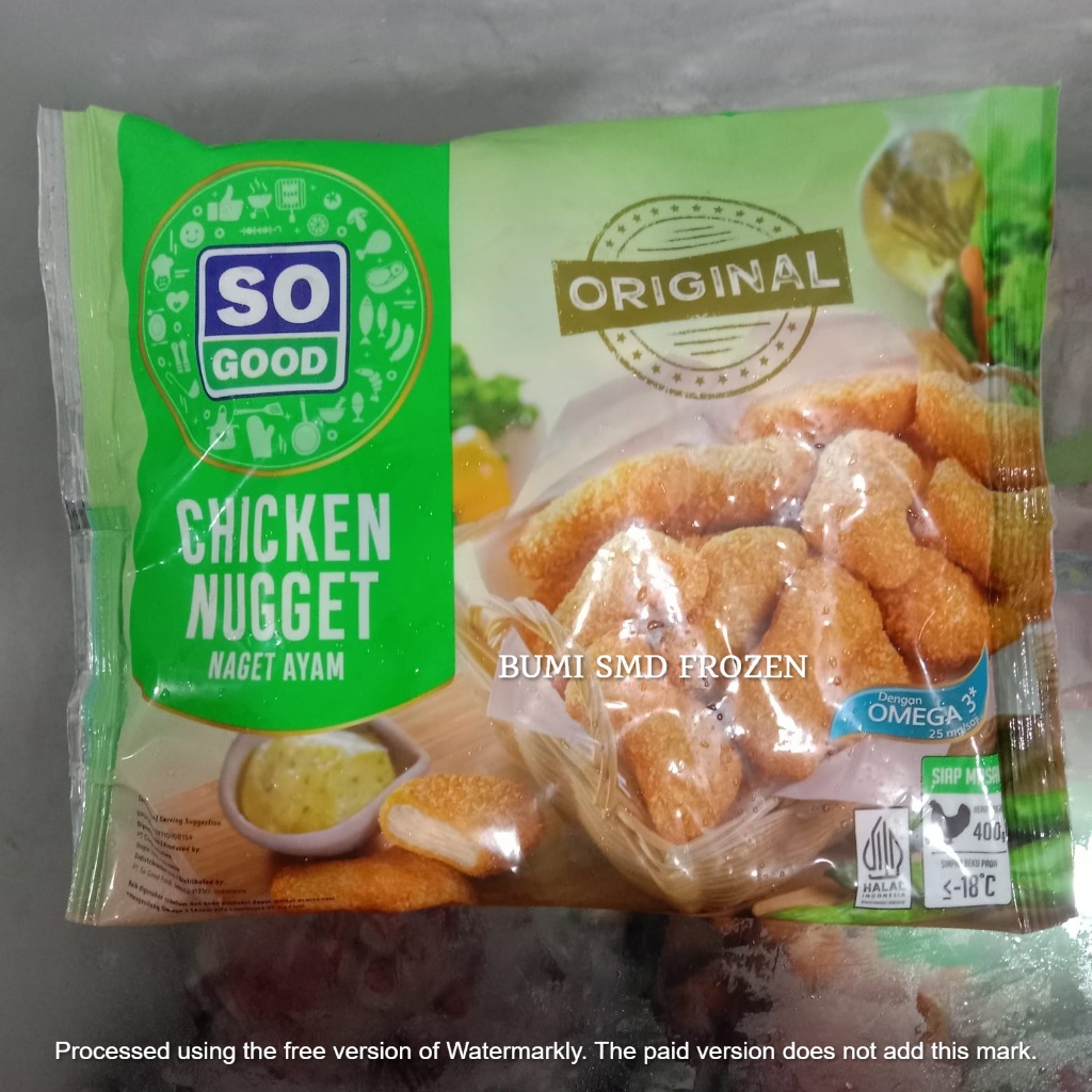 

SO GOOD Chicken Nugget ORIGINAL 400 GRAM