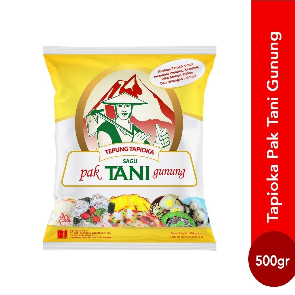 

Tepung Tapioka Cap Pak Tani Gunung 500 gr