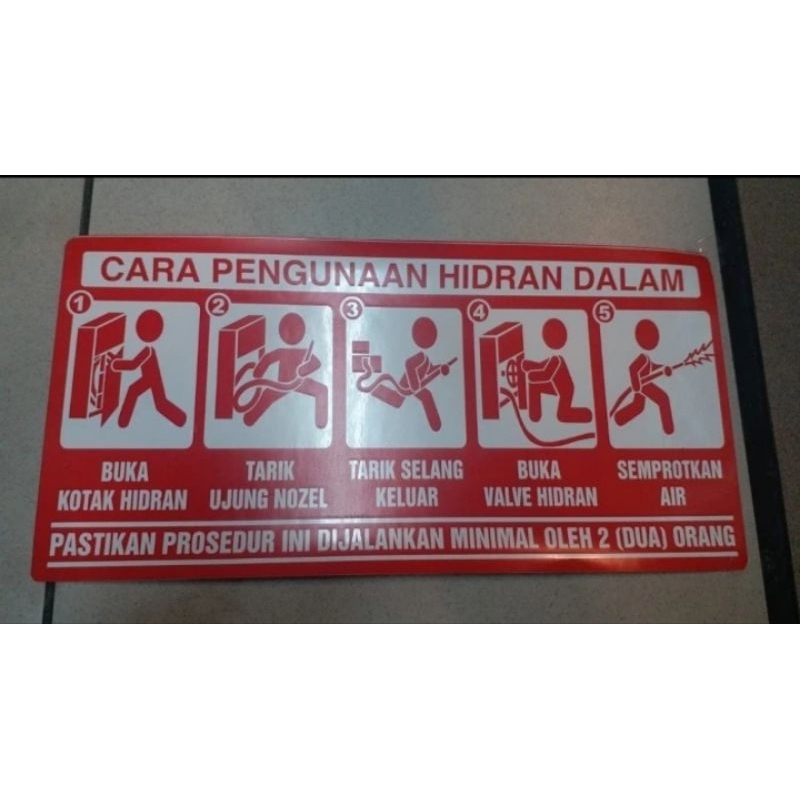 

SIGN STICKER CARA PENGGUNAHAN HIDRAN DALAM UKURAN 30CM X 15CM BEST QUALITY