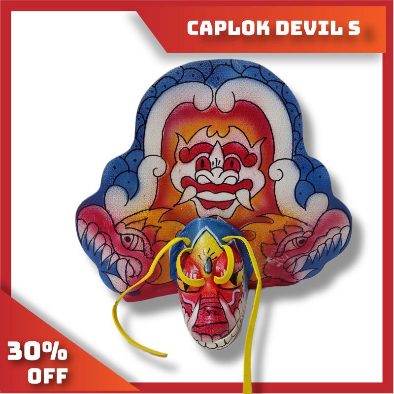 caplokan caplok barongan devil sedang kecil tanpa kain