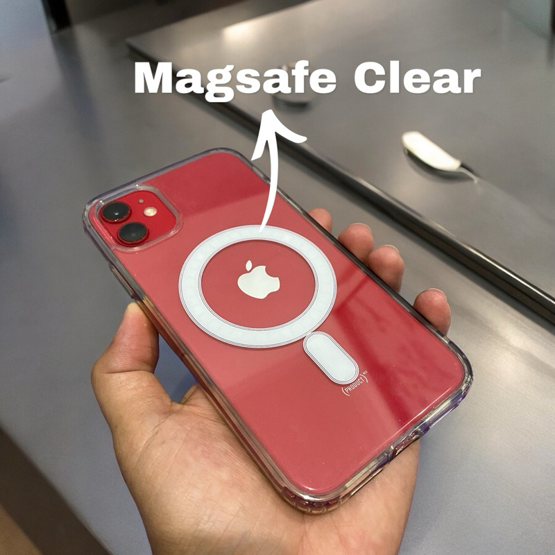 Magsafe Case Iphone XR Xs Max 11 12 13 14 15 Pro Max Ip Plus Bening Casing Magnet Clear Anti Lecet