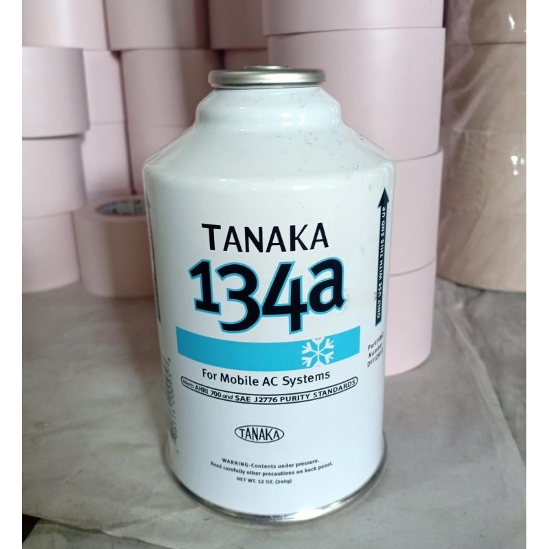 Freon Kaleng R134a TANAKA @340gram, |134a Murni| Freon AC Mobil | Kulkas | per Pcs