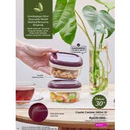 Crystal Canister 240 Ml (1 pcs) Toples Kristal Tupperware