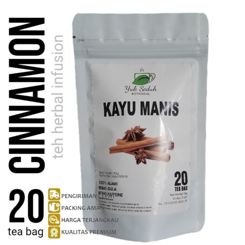 

TEH KULIT KAYU MANIS / CINNAMON TEA 20 tea bag *YUK SEDUH